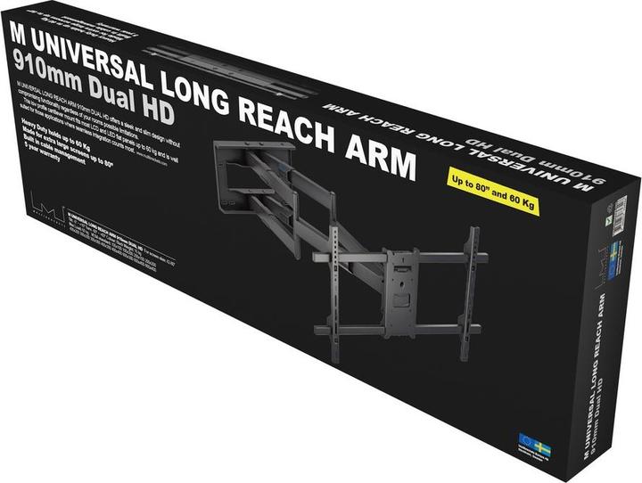Actual product image Multibrackets Wall bracket 42"-90", black, metal, max 60 kg
