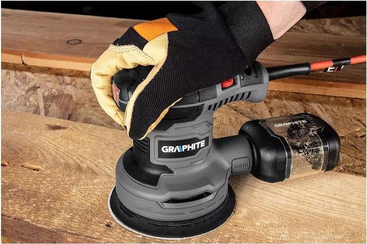 Actual product image Graphite Random orbital sander (Eccentric grinder, 300 W)