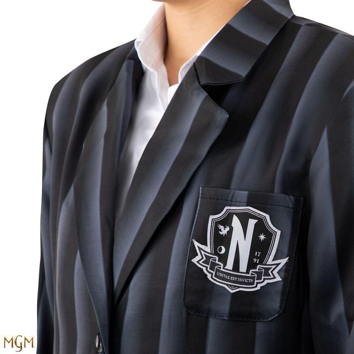 Immagine prodotto Cinereplicas Mercoledì Giacca Nevermore Academy Blazer nero a righe taglia S (S)