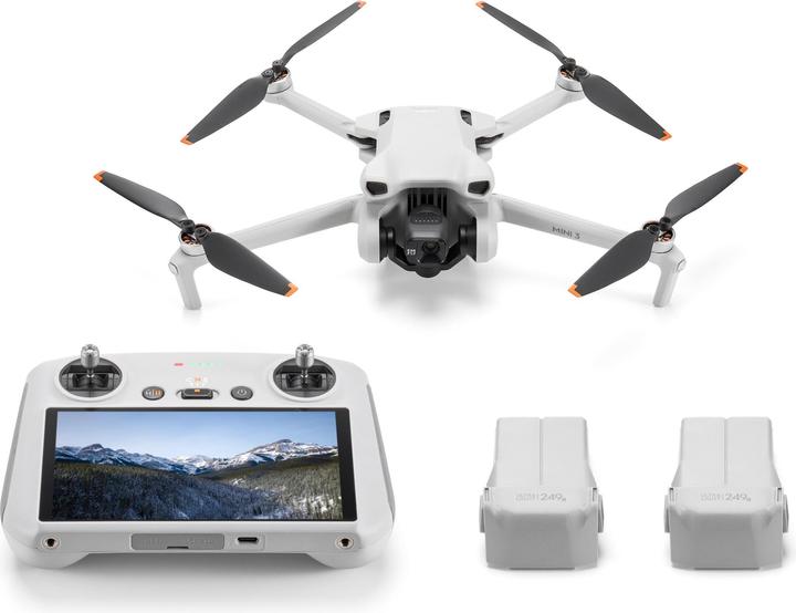 DJI Mini 3 with RC Controller and Fly More Combo (38 min, 248 g, 48 Mpx)