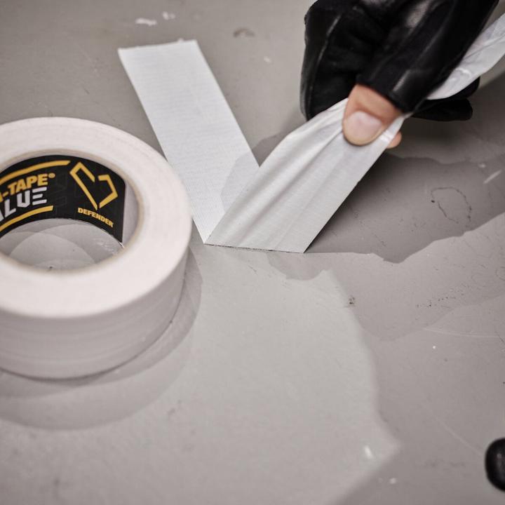 Actual product image Defender EXA-TAPE-VALUE W 50 - Fabric tape, white, glossy, 50 mm x 50 m (50 mm)