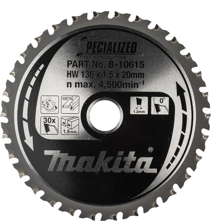 Image du produit Makita TCT Blade for DCS550Z 136 x 30mm