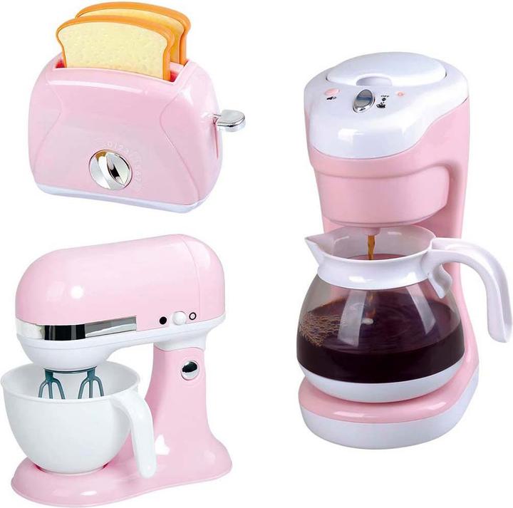 Produktbild Play Mixer, Kaffeemaschine und Toaster Pink, 7-tlg.
