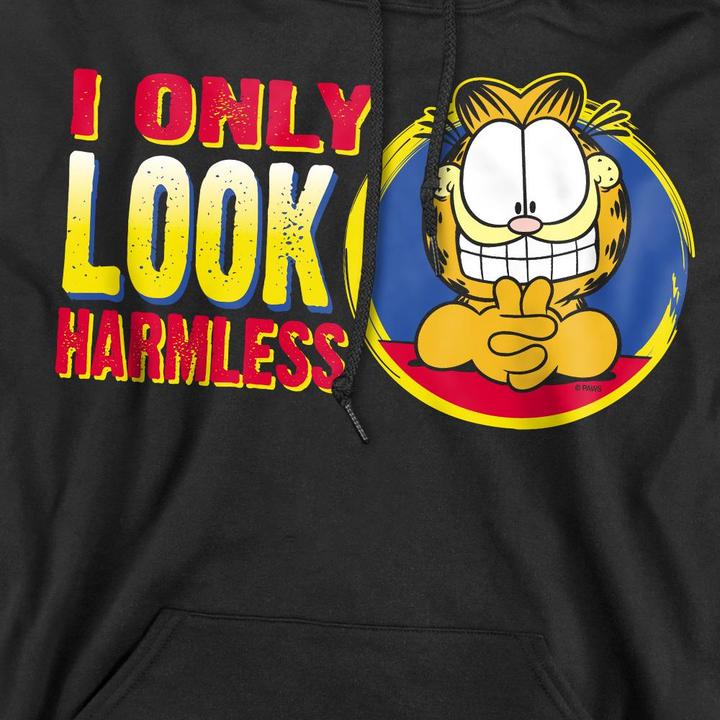 Immagine prodotto Garfield I Only Look Harmless Felpa con Cappuccio Uomo (M)
