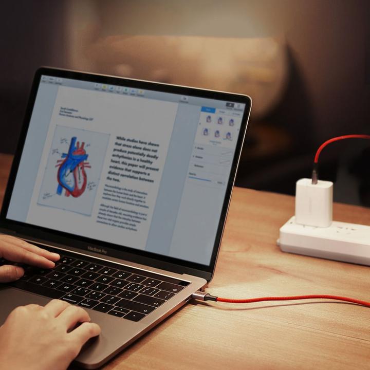 Produktbild Ugreen USB-C to USB-C cable 2.0 1m (red) (1 m, USB 2.0)