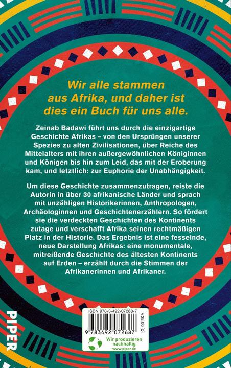 Produktbild Piper Eine afrikanische Geschichte Afrikas (Deutsch, Zeinab Badawi, Elsbeth Ranke, Henning Dedekind, 2024)
