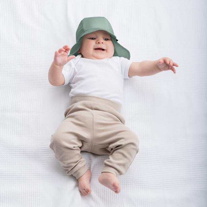 Immagine prodotto La Loona Berretti e cappelli per bambini LaLoona con protezione del collo UPF 80 - verde salvia - (43, 45)