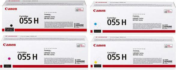 Canon 4x Original Toner 055 H i-SENSYS MF 744 Cdw 742 Cdw 746Cx LBP 663Cdw 664Cx