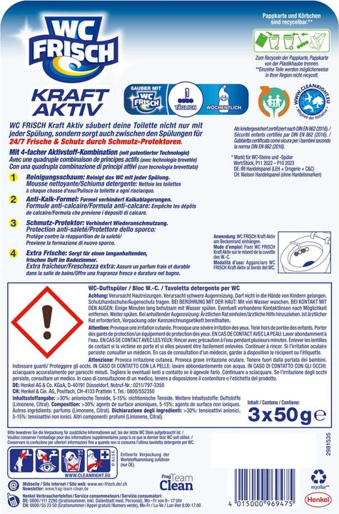 Energy Label WC Frisch Kraft-Active