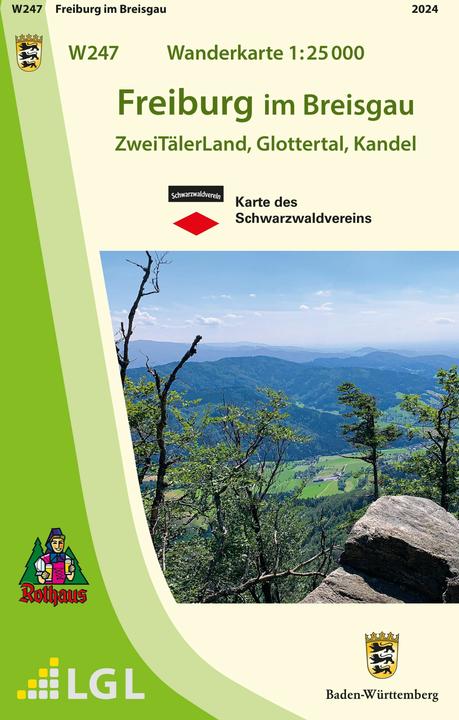 Produktbild W247 Wanderkarte 1:25 000 Freiburg im B