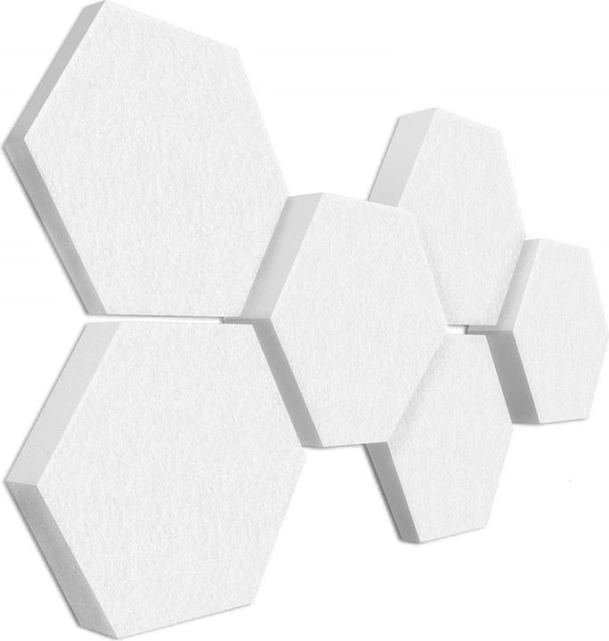 Platino24 Assorbente acustico, bianco (6 pz.)