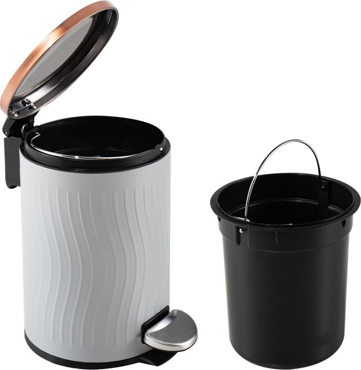Actual product image HTI-Living Pedal bin 3 litre grey copper (3 l)