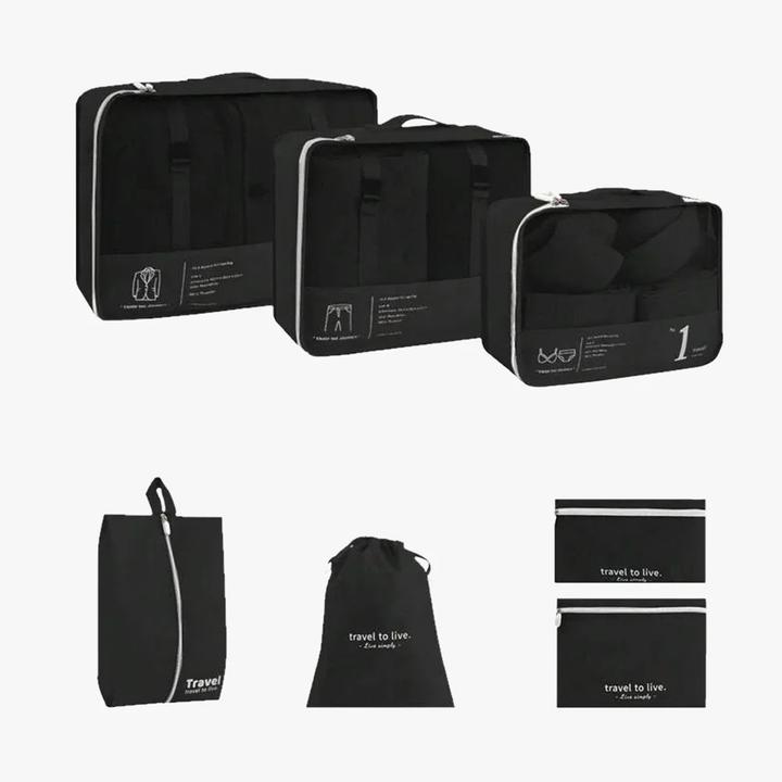 Immagine prodotto Only-Bags.Store 7 pezzi di cubi da imballaggio per valigie, organizzatore di bagagli leggeri, scarpe da imballaggio