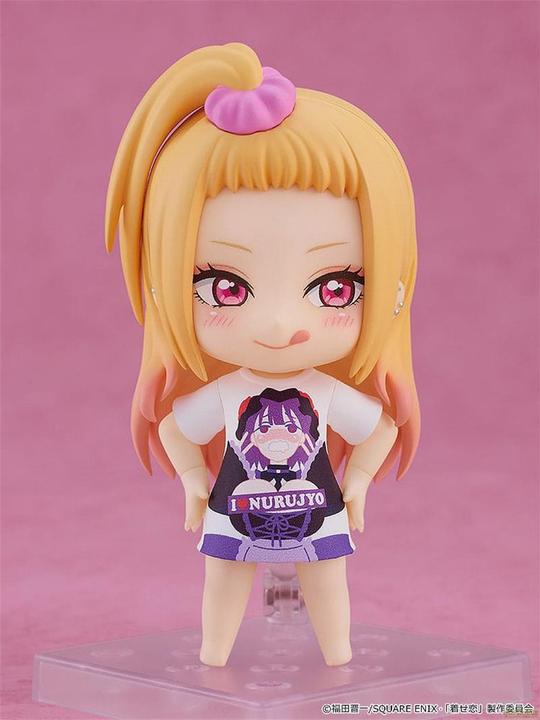 Actual product image Good Smile Company My Dress-Up Darling Nendoroid Action Figure Marin Kitagawa: Slippery Girls Full Graphic T-Shirt