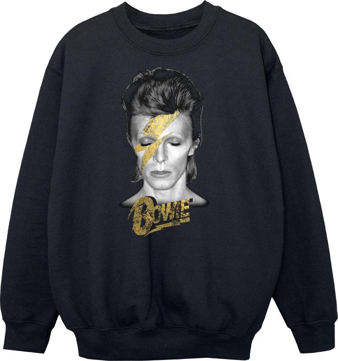 David Bowie Aladdin Sane Gold Bolt Sweatshirt Jungen