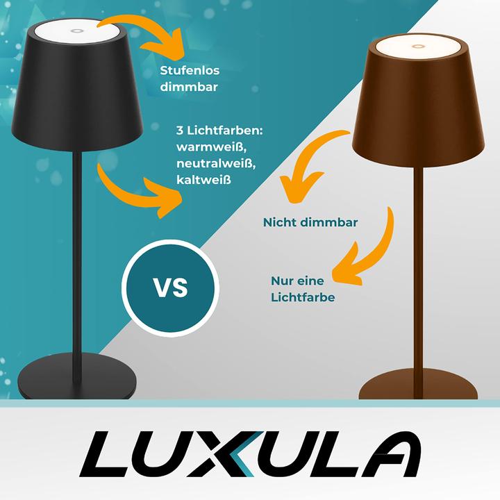 Actual product image Luxula LED battery-powered table lamp (200 lm)