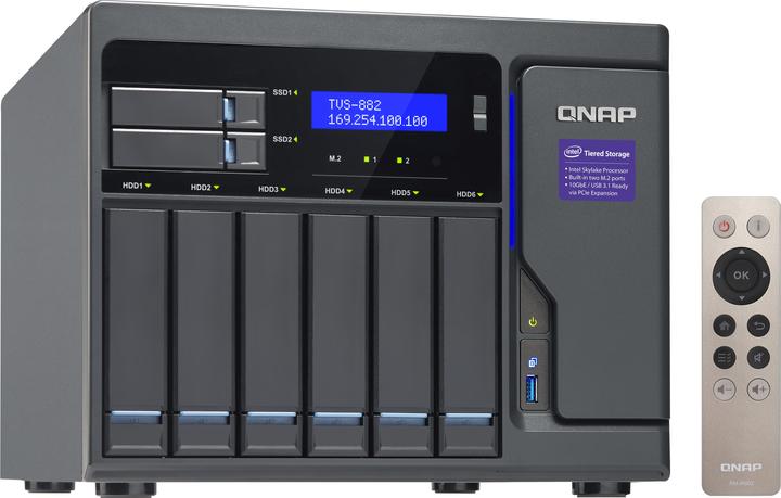 QNAP Tvs-882-I3-8g-250w