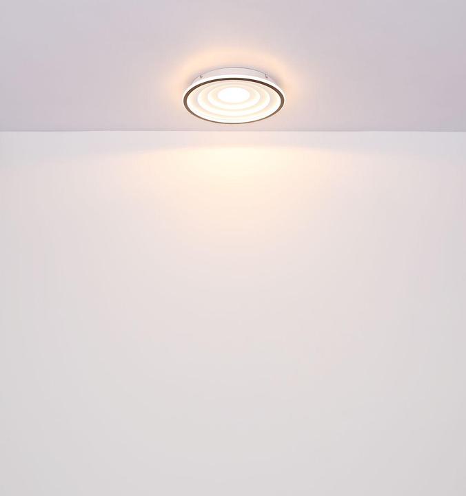 Produktbild Globo Deckenleuchte Foppa weiss schwarz matt LED (1200 lm)