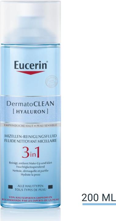 Image du produit Eucerin DermatoCLEAN Eau micellaire 3en1 (Eau micellaire, 200 ml)