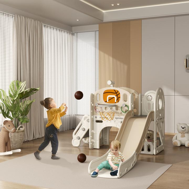 Produktbild Aiyaplay Kinderrutsche Kunststoff Cremeweiss