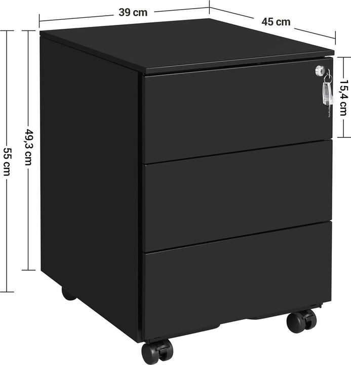 Actual product image Songmics Office Budy (39 x 45 x 54 cm)