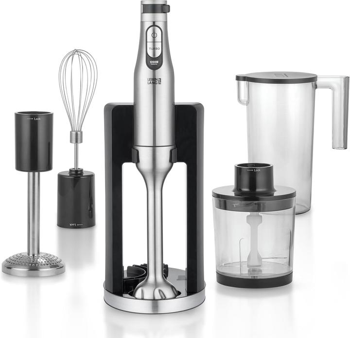 Lebenlang 6-teiliges Stabmixer-Set mit Zubehör