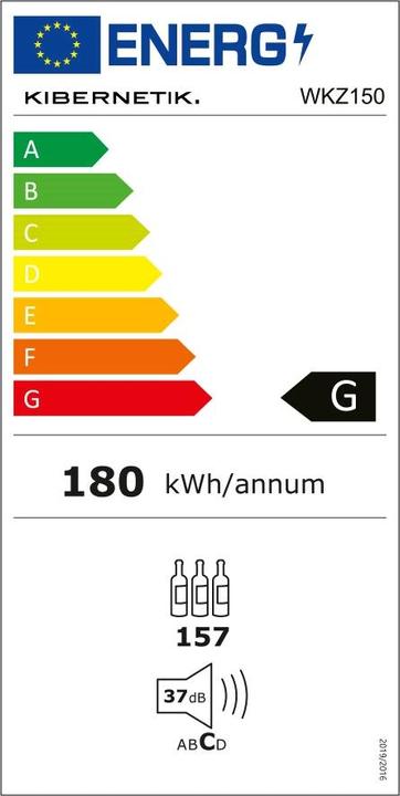 Etichetta energetica Kibernetik WKZ 150