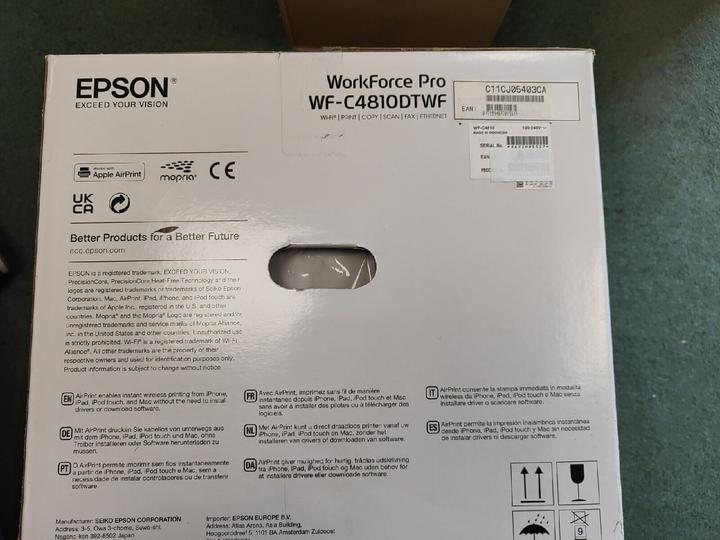 Image du produit Epson WorkForce Pro WF-C4810DTWF WF C4810DTWF WFC4810DTWF A4, 4 Ink Cartridges, Print, Scan, Copy (M, B, C, Y)