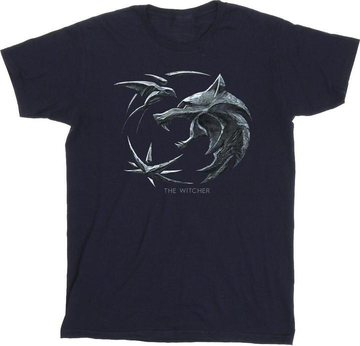 Netflix The Witcher Wolf Logo TShirt