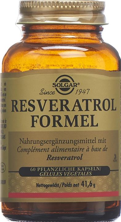 Produktbild Solgar Resveratrol Formel (neu) Kaps (60 Stück, Kapseln, 172 g)