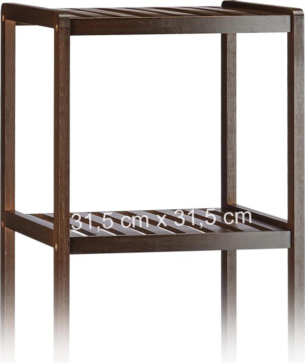 Actual product image Relaxdays Bamboo bathroom shelf (34.5 x 33 x 110 cm)