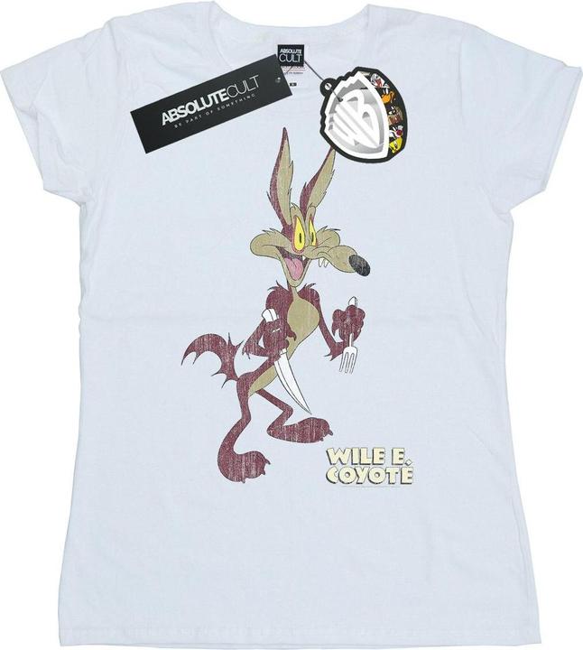 Looney Tunes Wile E Coyote Distressed TShirt (XXL)