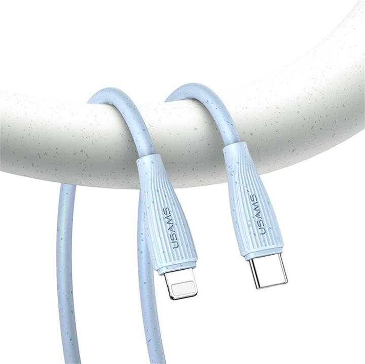 Produktbild Usams Kabel Green Series SJ717 30W USB-C do Lightning 1m różowy (1 m, 30 W)