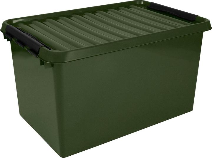 Sunware Aufbewahrungsbox Q-line 83500617 recyclt 62L grün (40 x 60 x 34 cm, 62 l)