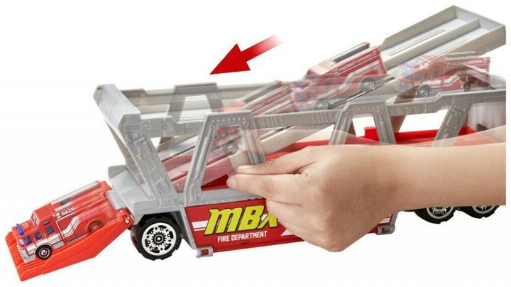 Actual product image Matchbox FIRE RESCUE HAULER Playset