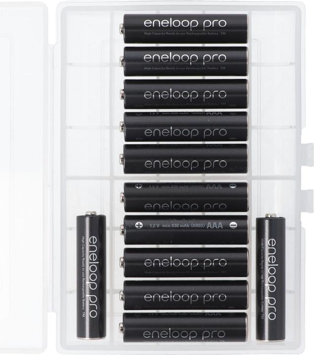 Actual product image AccuCell Battery eneloop pro, AAA Micro, 500 charging cycles, low self-discharge, with Box (1 pcs., AAA, 930 mAh)