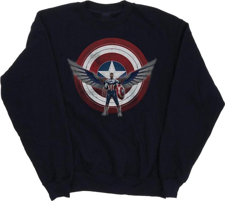 Falcon And The Winter Soldier Captain America Shield Pose Sweatshirt Jungen