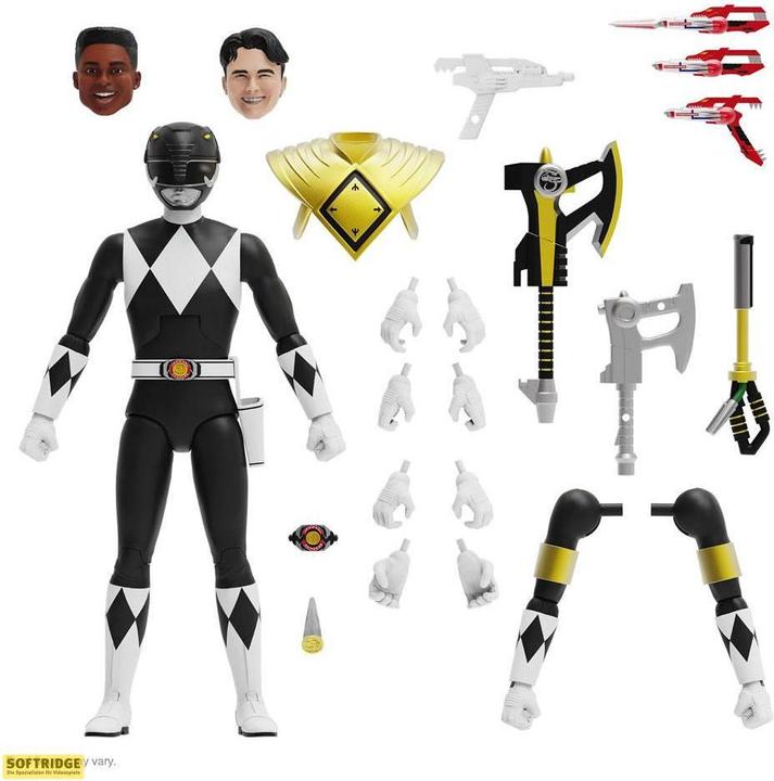 Produktbild Super7 Mighty Morphin Power Rangers figurine Ultimates Black Ranger 18 cm