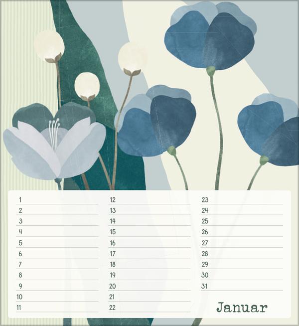 Produktbild Geburtstagskalender Bloom (Deutsch)