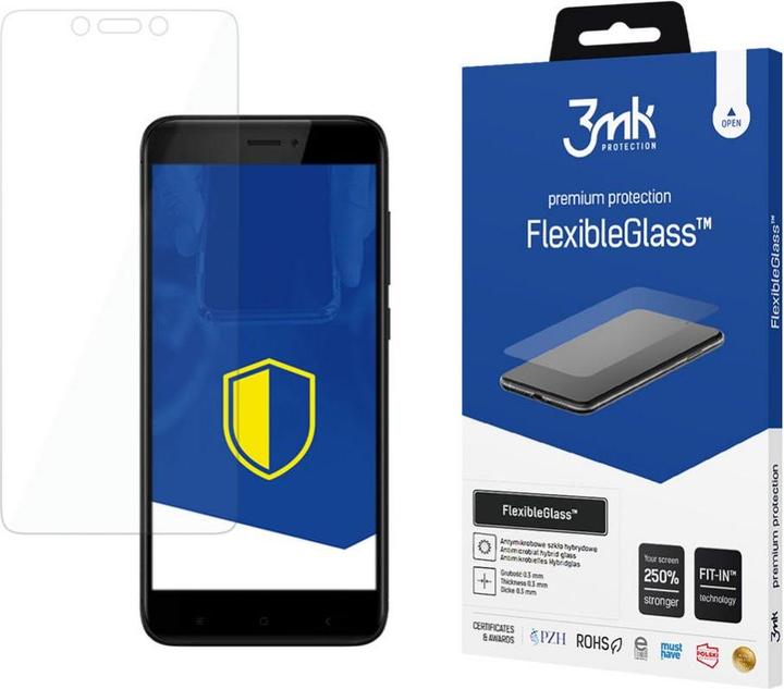 Produktbild 3MK Glass FlexibleGlass, Rock wie Xiaomi Redmi 4x (3M000163) (1 Stück, Xiaomi Redmi 4X)
