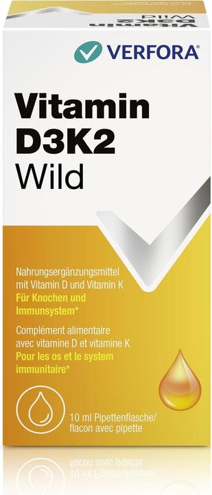 Actual product image Verfora Vitamin D3K2 Wild (10 Piece, Droplet)