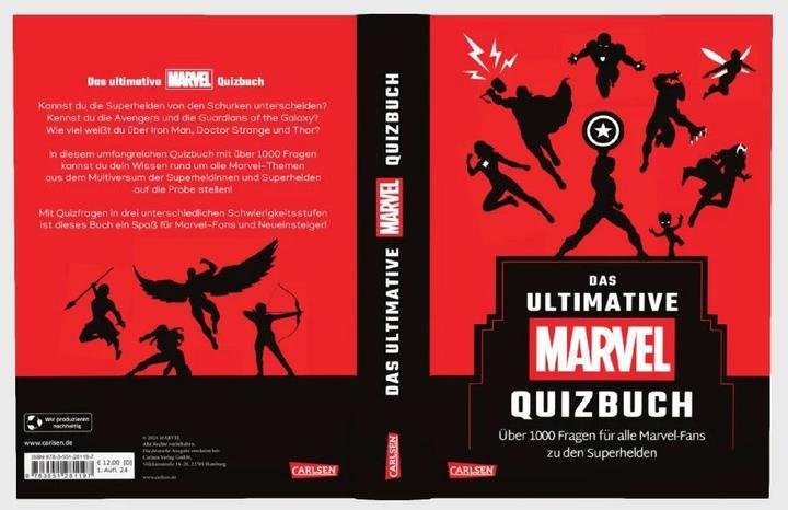 Actual product image Marvel: Das ultimative MARVEL Quizbuch (German, Susie Rae, 2024)