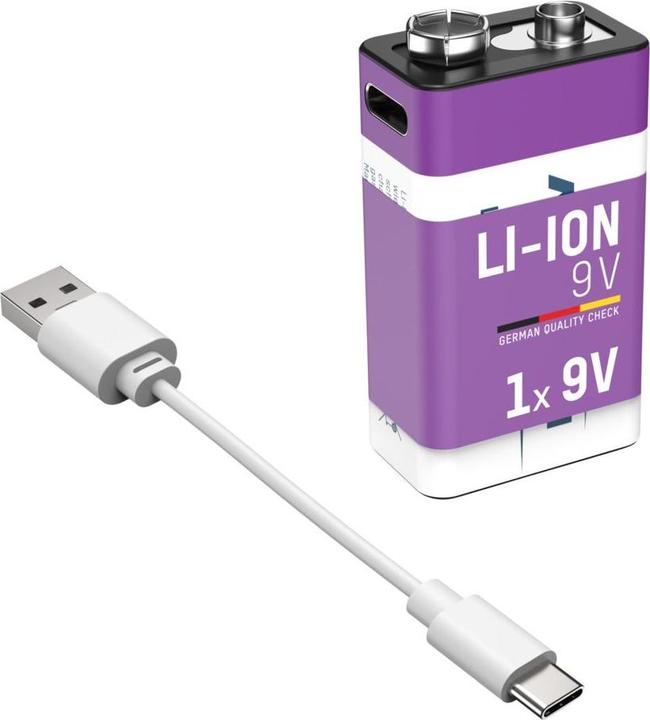 Produktbild Ansmann Premium Rechargeable (1 Stk., 9V Block, 400 mAh)
