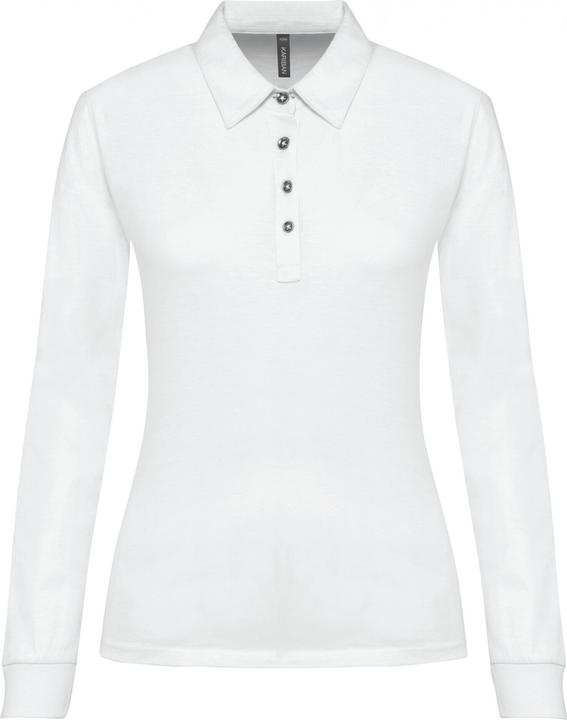 Kariban Polo-Shirt aus Jersey langarm, Damen