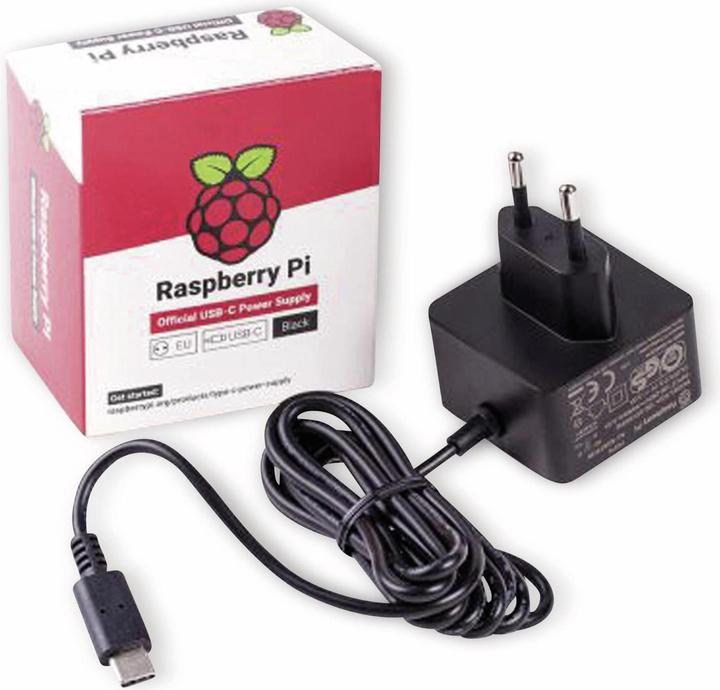 Raspberry Pi Official 4 Power Adapter USB-C Black