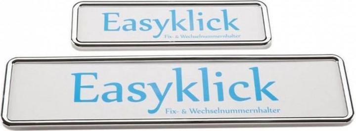 Easyklick Titulaire d'une plaque d'immatriculation (Avant + arrière, Format long)