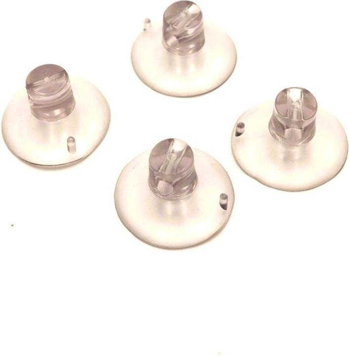 Hobby Fun Saugnapf mit Loch 5 Stück, Transparent