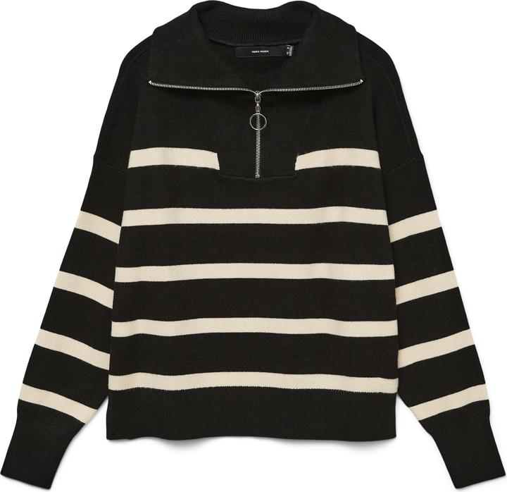 Vero Moda High Neck Reissverschluss Bluse (XL)