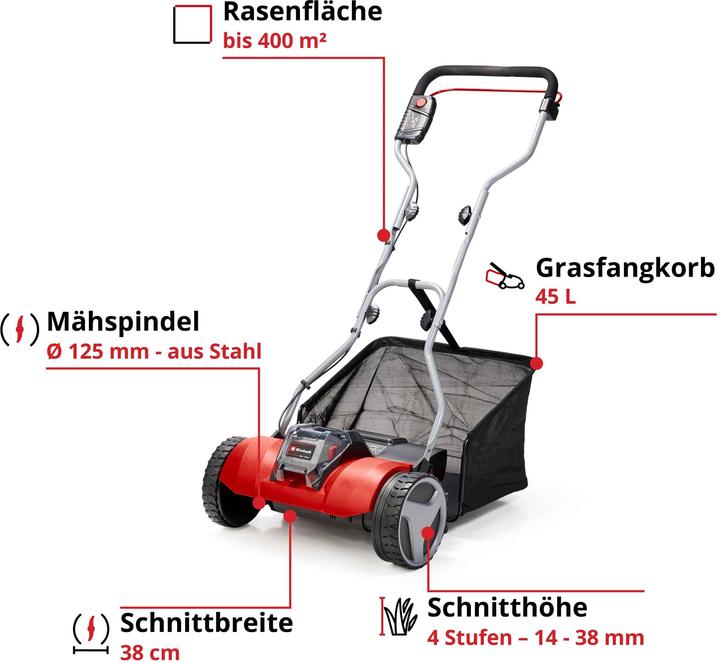 Produktbild Einhell GE-HM 18/38 Li-Solo (Akkubetrieb)