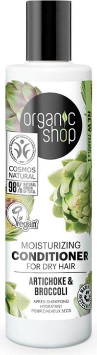 Image du produit Organic Shop Après-shampooing hydratant pour cheveux secs, artichaut et brocoli (280 ml) (280 ml)